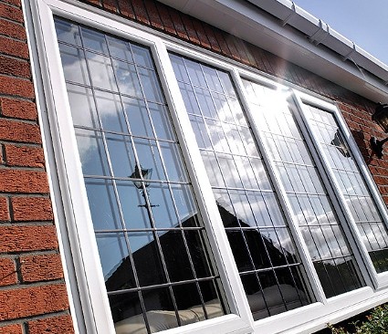 Casement Windows low angle side view