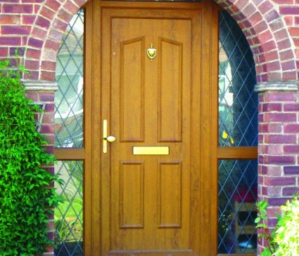 Light Oak uPVC Door